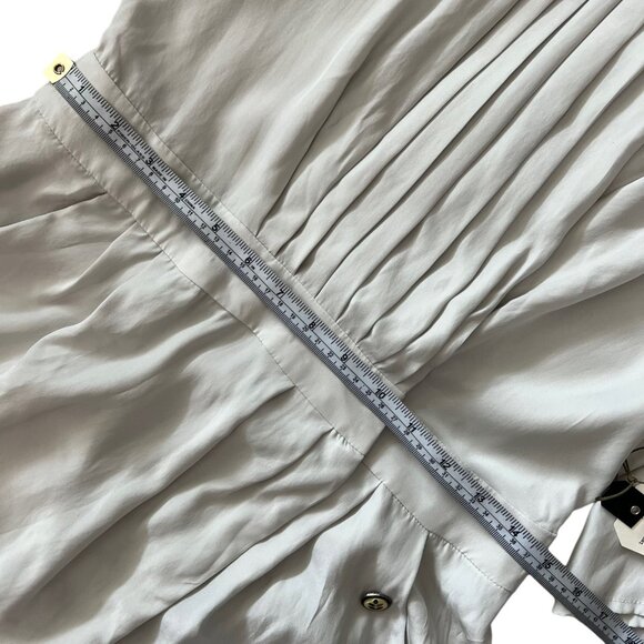 Ever Women's 100% Silk Wrap Front Romper Light Gray Size Small Rare NWT - Picture 13 of 16